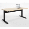 RightAngle™ Bonita Electric Height Adjustable Desk 30"x48", Hardrock Maple w/Black Base