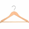 NAHANCO 2007-15N Suit Hanger-Executive Series, 17"L, Wood-Natural, Pkg Qty 50