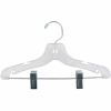 NAHANCO 412RC Suit Hanger-Super Heavy Weight, 12"L, Plastic-CL, Pkg Qty 100