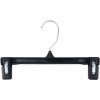 NAHANCO 6212B Skirt/Slack Hanger-Pinch Grip W/Soft Pads, 12"L, Plastic-BK, Pkg Qty 200