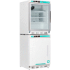 Nor-Lake PRF092WWGLH/0 White Diamond Glass Door Refrigerator & Freezer Combo, Left Hinged Door