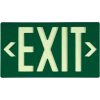 Glo-Brite® ECO Exit Sign- Green Single Face, 7040100B