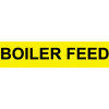 Pressure-Sensitive Pipe Marker - Boiler Feed, Pack Of 25