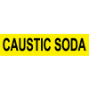 Pressure-Sensitive Pipe Marker - Caustic Soda, Pack Of 25