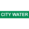 Pressure-Sensitive Pipe Marker - City Water, Pack Of 25