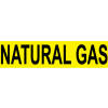Pressure-Sensitive Pipe Marker - Natural Gas, Pack Of 25