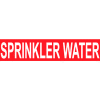 Pressure-Sensitive Pipe Marker - Sprinkler Water, Pack Of 25