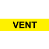 Pressure-Sensitive Pipe Marker - Vent, Pack Of 25