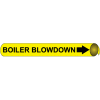 Precoiled and Strap-on Pipe Marker - Boiler Blowdown