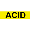 Pressure-Sensitive Pipe Marker - Acid, Pack Of 25
