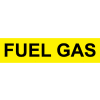 Pressure-Sensitive Pipe Marker - Fuel Gas, Pack Of 25