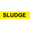 Pressure-Sensitive Pipe Marker - Sludge, Pack Of 25