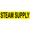 Pressure-Sensitive Pipe Marker - Steam Supply, Pack Of 25 - Pkg Qty 25