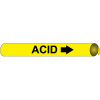 Precoiled and Strap-on Pipe Marker - Acid