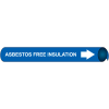 Precoiled and Strap-on Pipe Marker - Asbestos Free Insulation