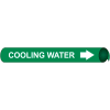 Precoiled and Strap-on Pipe Marker - Cooling Water