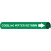 Precoiled and Strap-on Pipe Marker - Cooling Water Return