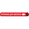 Precoiled and Strap-on Pipe Marker - Sprinkler Water