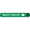 Precoiled and Strap-on Pipe Marker - Waste Water