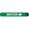 Precoiled and Strap-on Pipe Marker - Water