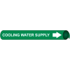 Precoiled and Strap-on Pipe Marker - Cooling Water Supply