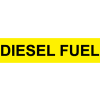 Pressure-Sensitive Pipe Marker - Diesel Fuel, Pack Of 25