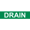 Pressure-Sensitive Pipe Marker - Drain, Pack Of 25