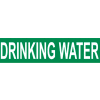 Pressure-Sensitive Pipe Marker - Drinking Water, Pack Of 25