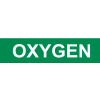 Pressure-Sensitive Pipe Marker - Oxygen, Pack Of 25