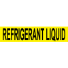 Pressure-Sensitive Pipe Marker - Refrigerant Liquid, Pack Of 25
