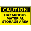 Machine Labels - Caution Hazardous Material Storage Area