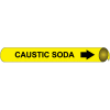 Precoiled and Strap-on Pipe Marker - Caustic Soda