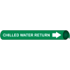Precoiled and Strap-on Pipe Marker - Chilled Water Return