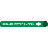 Precoiled and Strap-on Pipe Marker - Chilled Water Supply