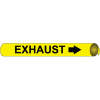 Precoiled and Strap-on Pipe Marker - Exhaust