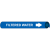 Precoiled and Strap-on Pipe Marker - Filtered Water