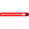 Precoiled and Strap-on Pipe Marker - Fire Protection Water