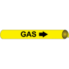 Precoiled and Strap-on Pipe Marker - Gas