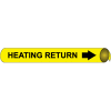 Precoiled and Strap-on Pipe Marker - Heating Return