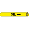 Precoiled and Strap-on Pipe Marker - Oil