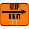 Cone Sign - Keep Right