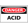 Machine Labels - Danger Acid