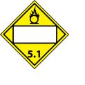 DOT Placard - Oxidizer 5.1