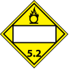 DOT Placard - Organic Peroxide 5.2
