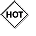DOT Placard - Hot