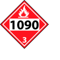 DOT Placard - Four Digit 1090