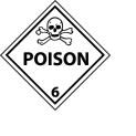 DOT Placard - Poison 6