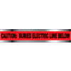 Detectable Underground Warning Tape - Caution Buried Electric Line Below - 3"W
