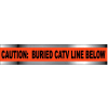 Detectable Underground Warning Tape - Caution Buried CATV Line Below - 6"W
