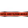 Detectable Underground Warning Tape - Caution Buried Telephone Line Below - 6"W